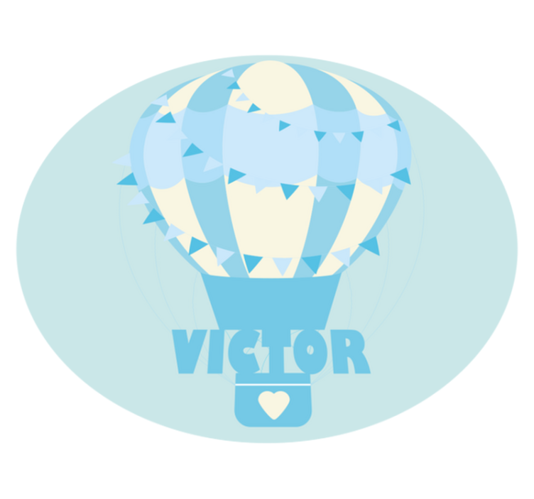 Tapis vinyle personnalisé ballon personnalisable - TenStickers