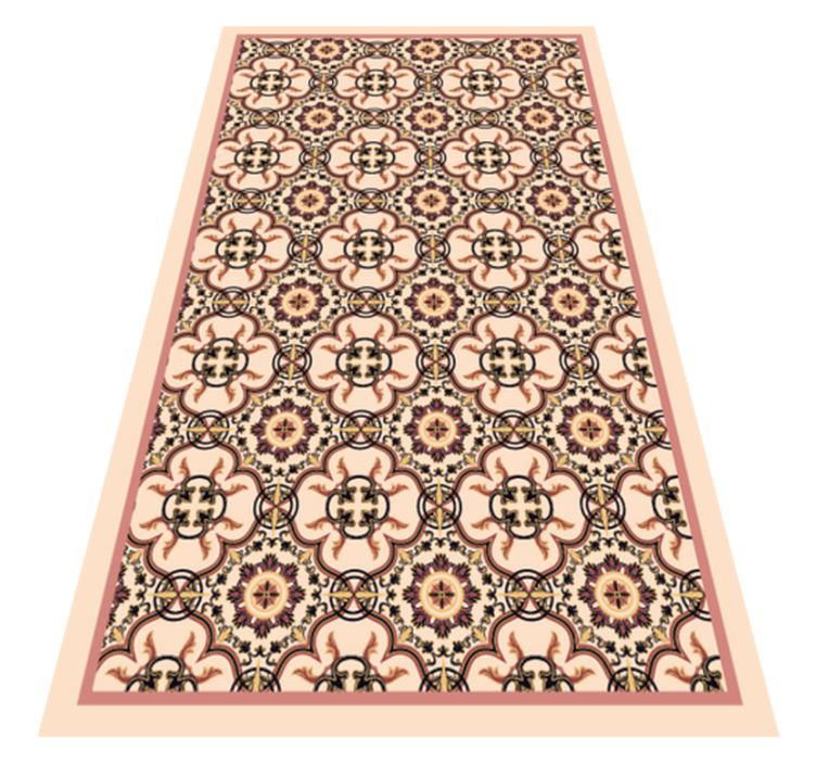 Tapis vinyle entrée carreaux vintage - TenStickers