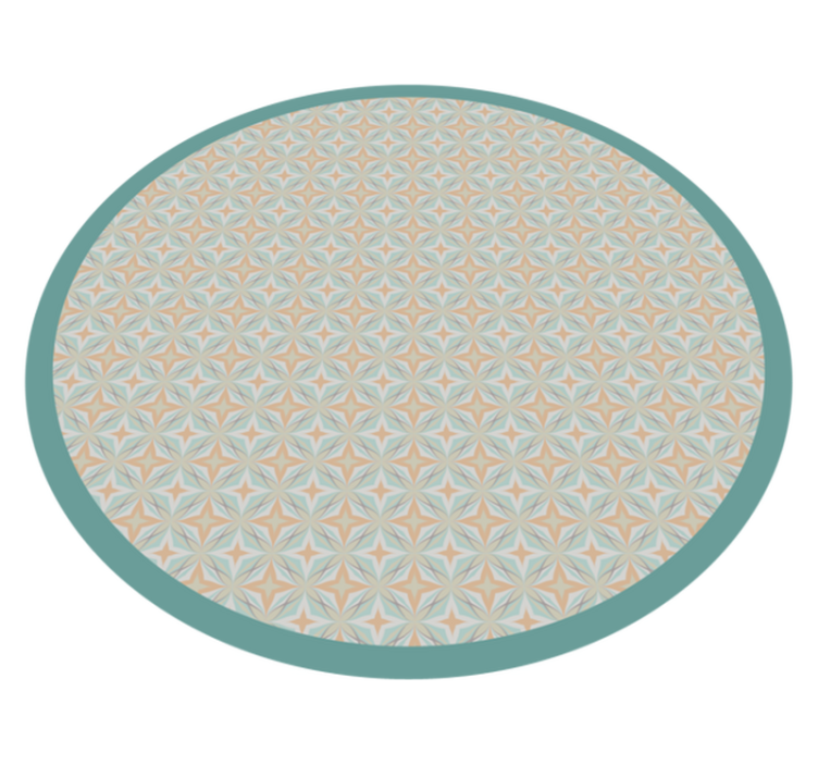tapis vinyle salon Style nordique avec des cercles - TenStickers
