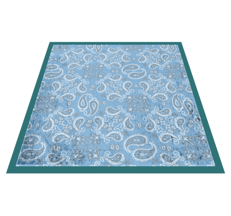 tapis vinyle salon vinylee cachemire scandinave - TenStickers