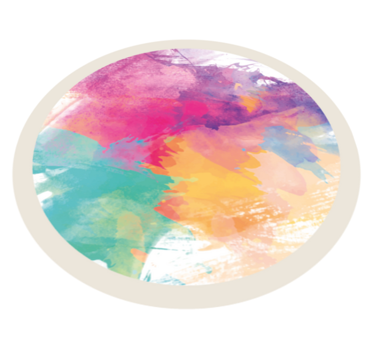 Tapis vinyle texture éclaboussure aquarelle colorée - TenStickers