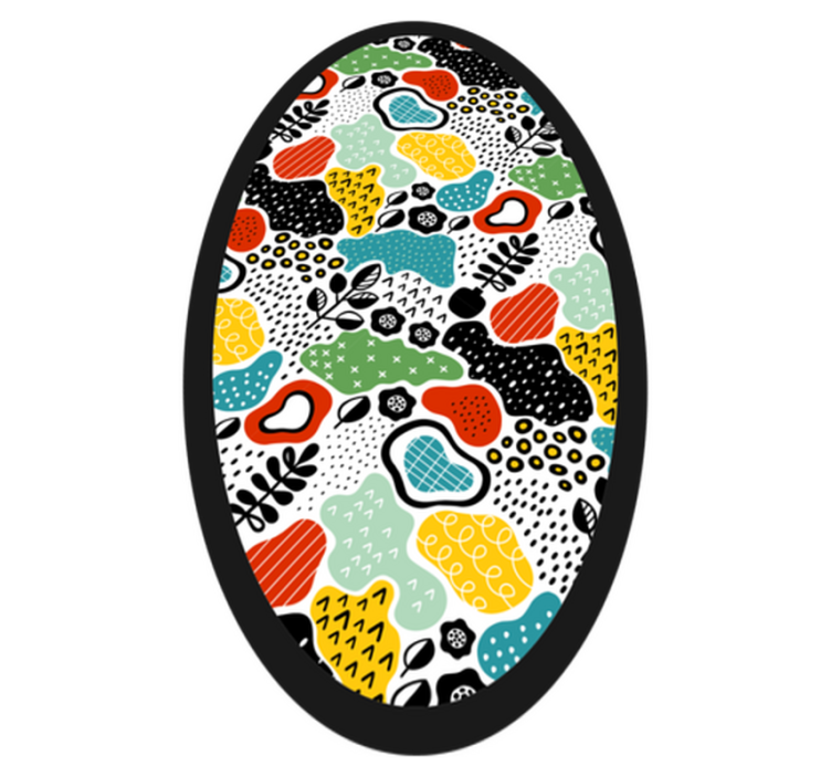 Tapis vinyle nature motif naturel coloré - TenStickers