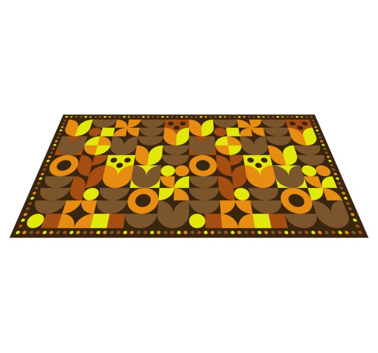tapis vinyle retro Abstrait des années 70 - TenStickers