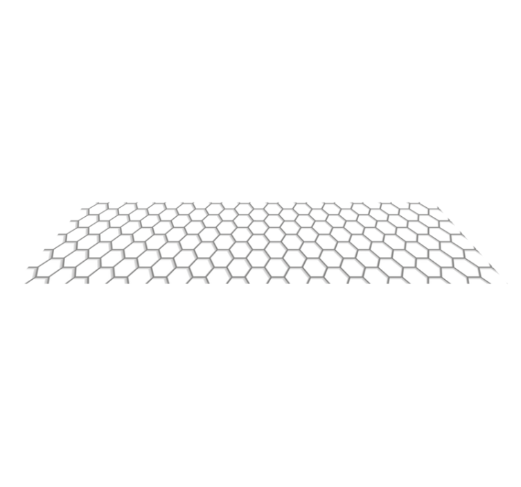 tapis vinyle cuisine Carreaux hexagonaux blancs - TenStickers