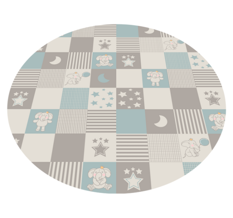 Tapis vinyle autres tapis rondes de crèche ludiques - TenStickers