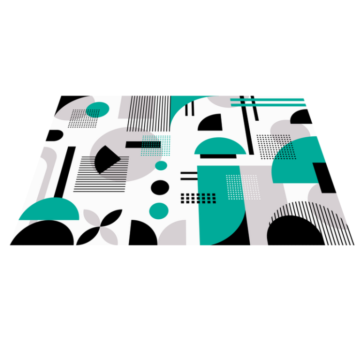 Tapis vinyle geometrique Géométrique moderne - TenStickers