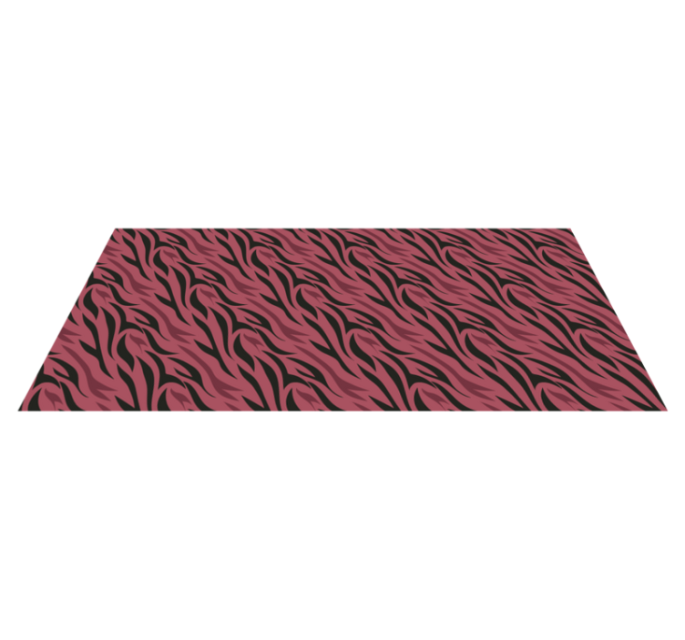 Tapis vinyle animal vagues de zèbre abstraites - TenStickers