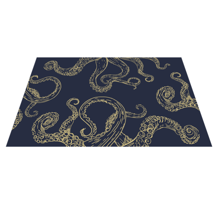 Tapis vinyle chambre Tentacules de poulpe - TenStickers