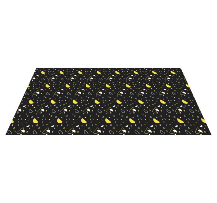 Tapis vinyle rayures motif géométrique de citron - TenStickers