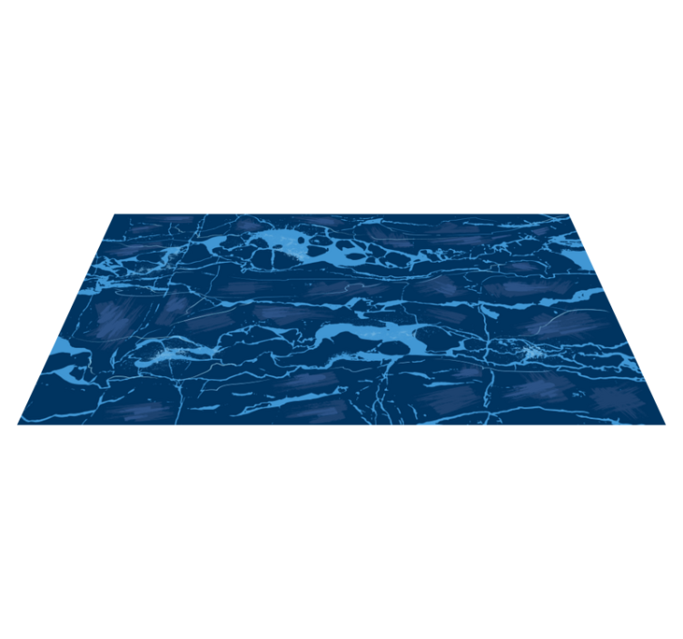 Tapis vinyle moderne marbre bleu - TenStickers