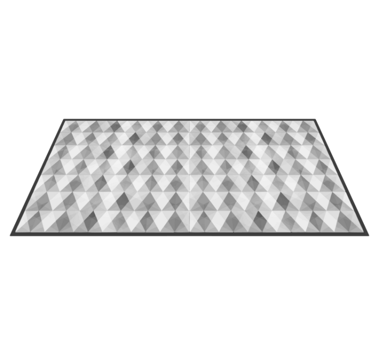 Tapis vinyle geometrique Montagnes grises - TenStickers