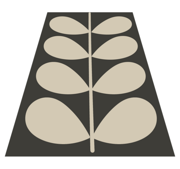 Tapis vinyle moderne Orla kiely sombre - TenStickers