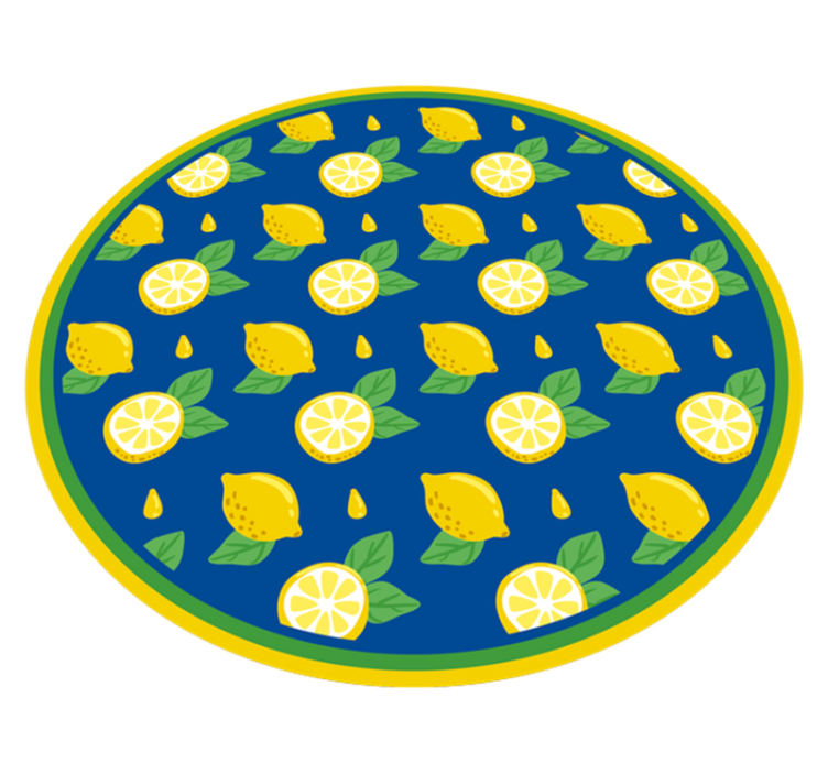 Tapis vinyle cuisine conception d'agrumes et de citron - TenStickers