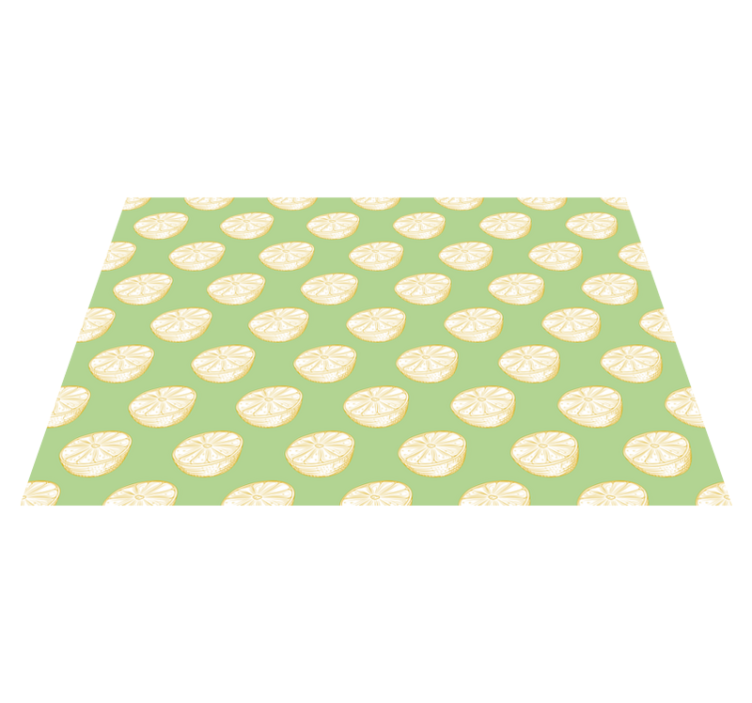 Tapis vinyle cuisine illustration de tranche d'agrumes - TenStickers