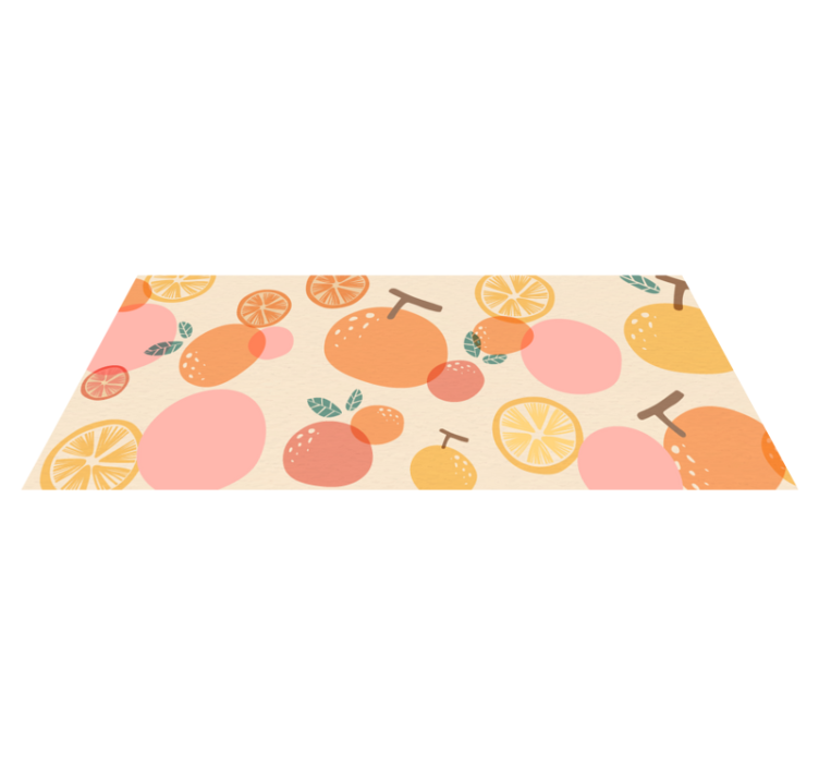 tapis vinyle cuisine Les agrumes - TenStickers