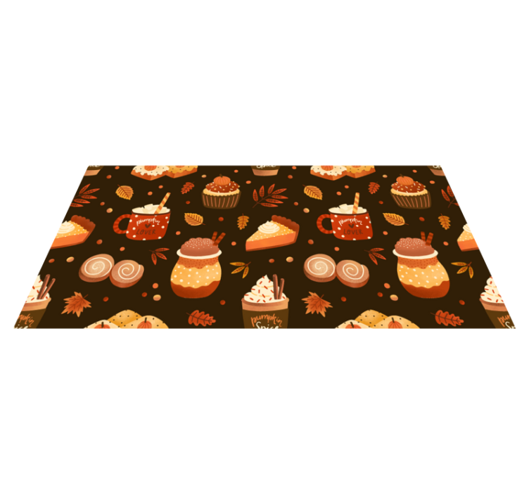 Tapis vinyle cuisine Modèle d'épices d'automne - TenStickers
