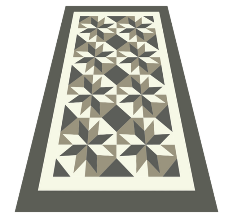 Tapis vinyle cuisine motif en étoile - TenStickers