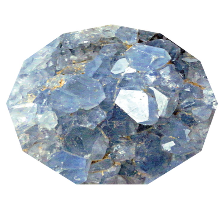 Tapis vinyle textures motif de cristal glaciaire - TenStickers