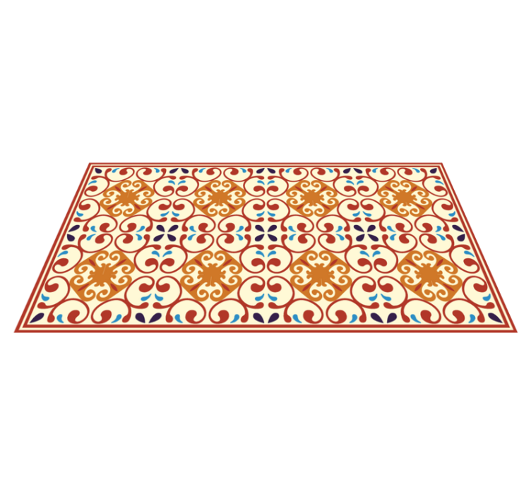 Tapis vinyle retro Carreaux vintage - TenStickers