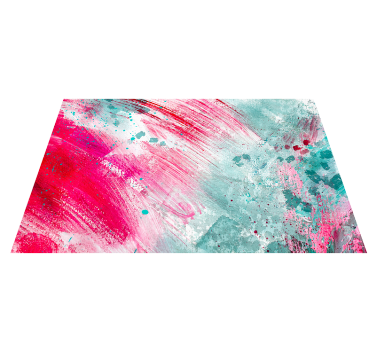 Tapis vinyle design moderne une touche de couleurs - TenStickers