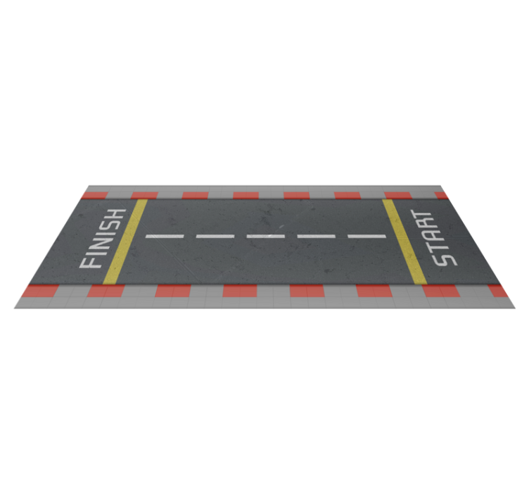 Tapis vinyle de rue Circuit de course - TenStickers