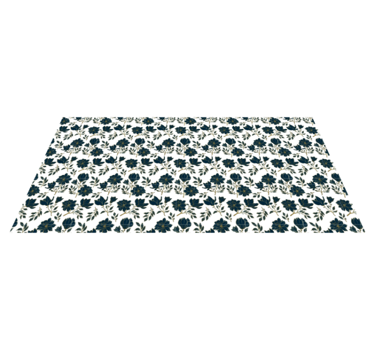 Tapis vinyle fleurs et plantes conception de beauté florale - TenStickers