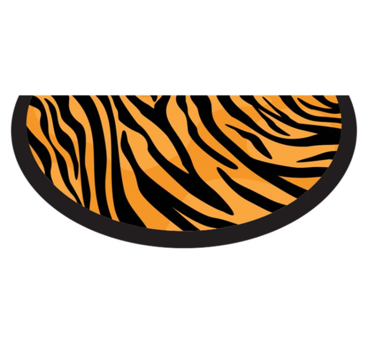Tapis vinyle animal motif rayures de tigre - TenStickers