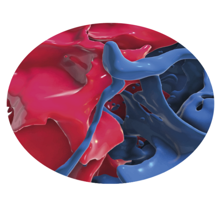 Tapis vinyle texture flux de couleurs abstrait - TenStickers