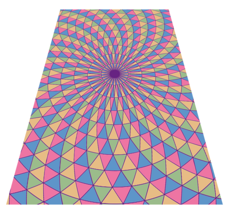 tapis vinyle chambre Triangles 3d abstraits - TenStickers