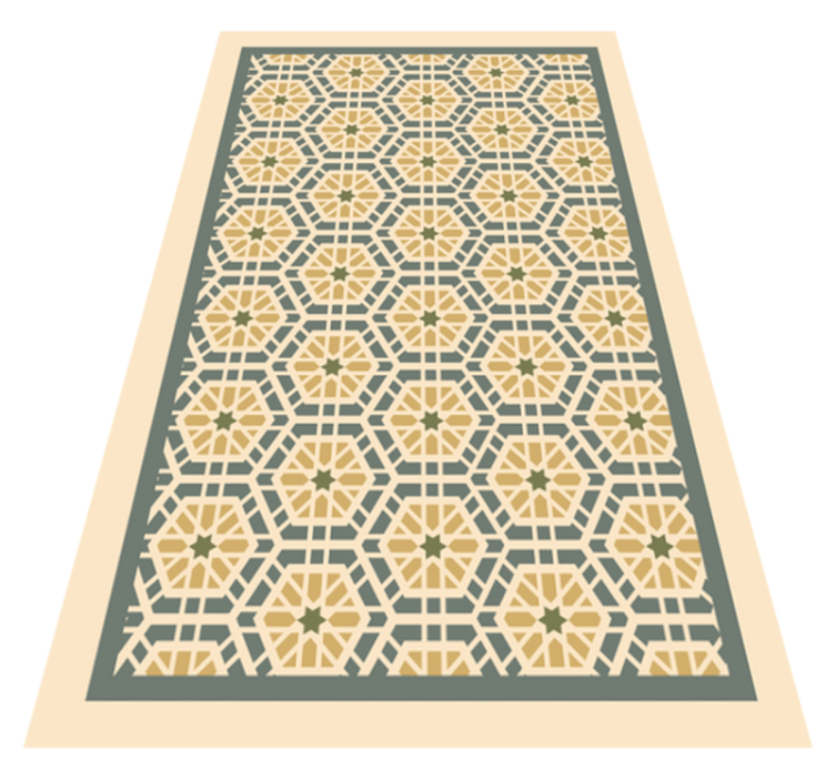 Tapis vinyle chambre œuvres d'art à motifs géométriques - TenStickers