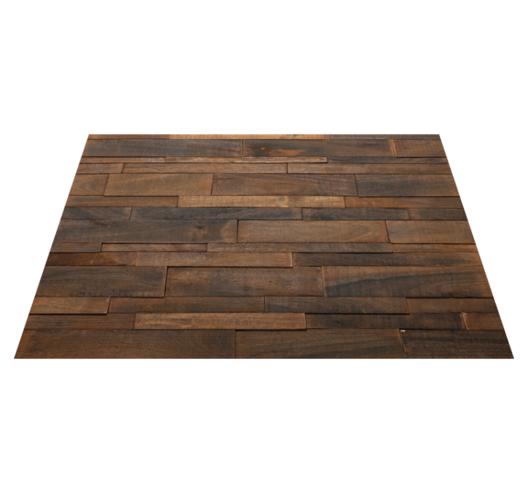 Tapis vinyle planches de bois couleur charbon - TenStickers