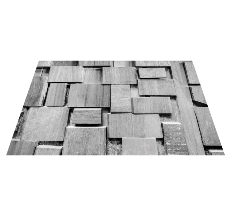 Tapis vinyle imitation parquet blocs texturés - TenStickers