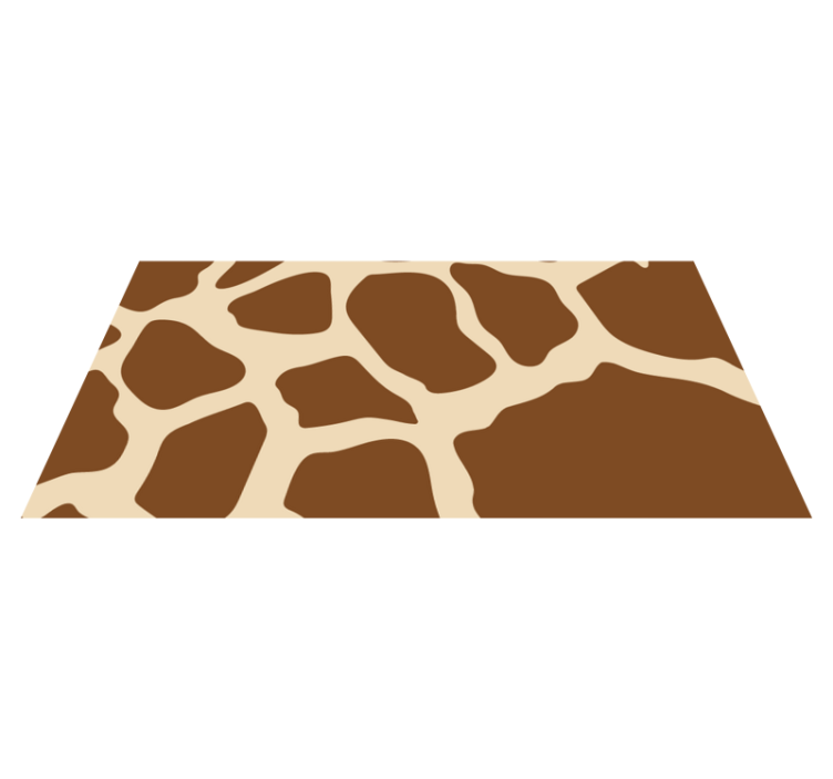 Tapis vinyle animal style de motif girafe - TenStickers
