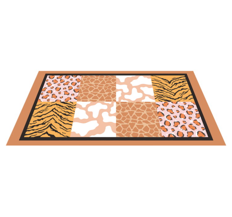 Tapis vinyle animal motifs d'animaux sauvages - TenStickers