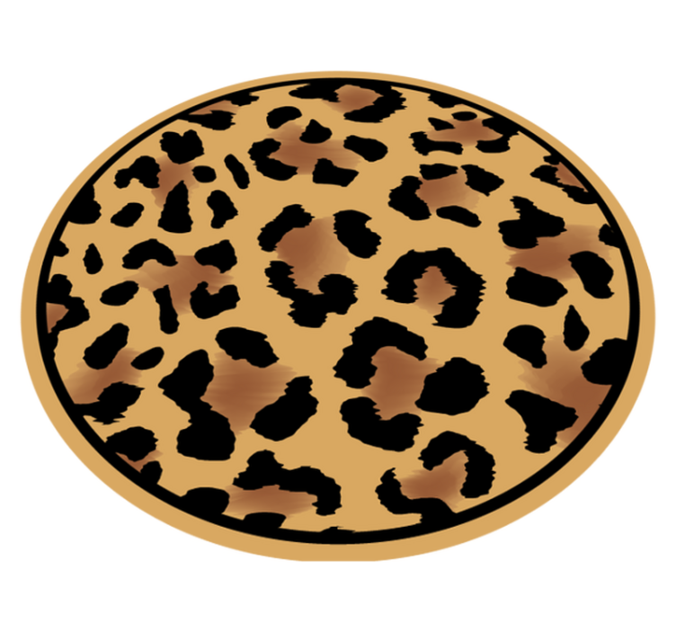 Tapis vinyle animal motif léopard sauvage - TenStickers
