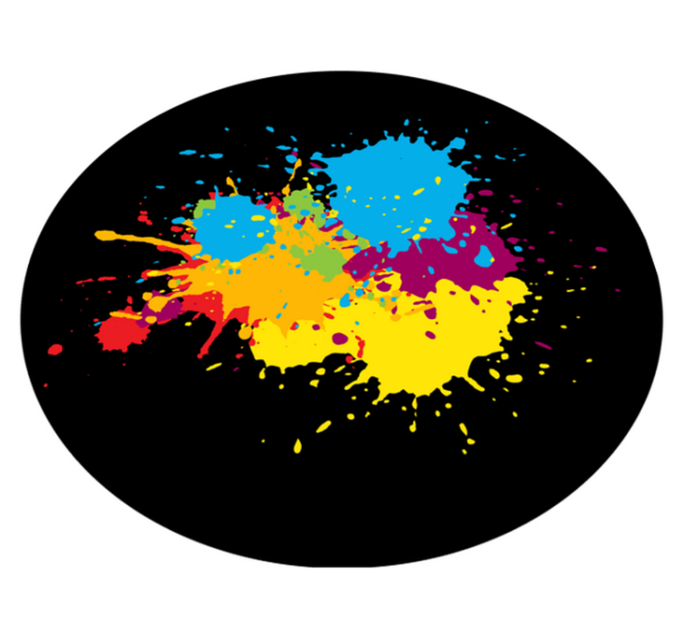 tapis vinyle salon Explosion artistique - TenStickers