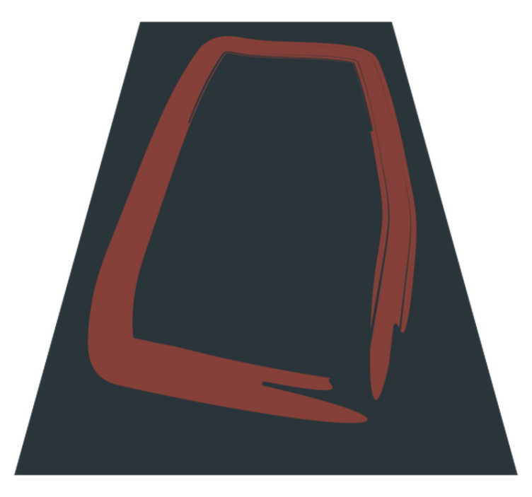 tapis vinyle salon Carré rouge simple de style nordique - TenStickers