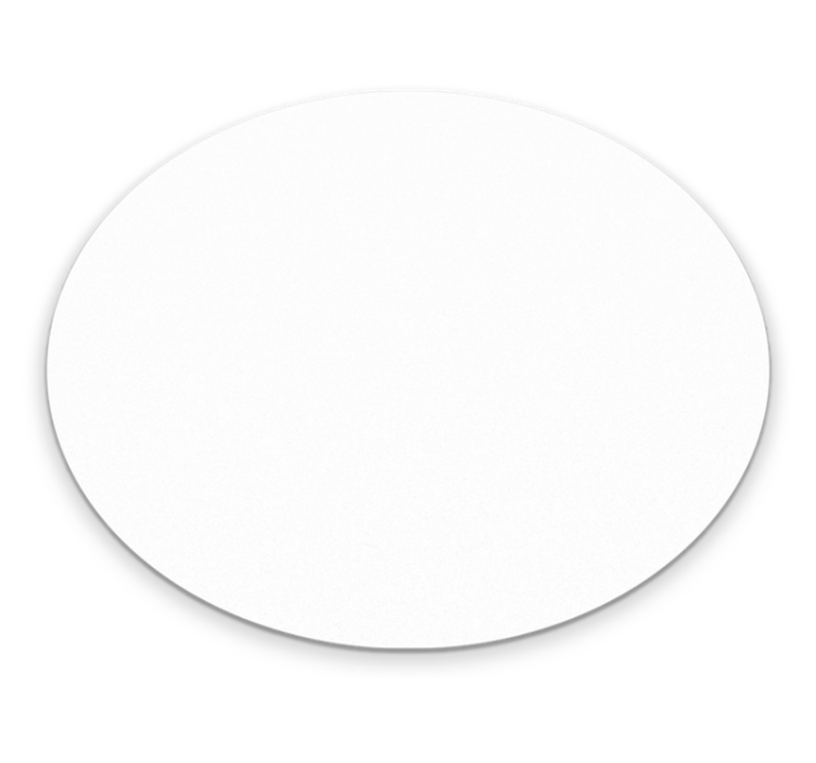 Tapis vinyle salon moderne blanc rond - TenStickers