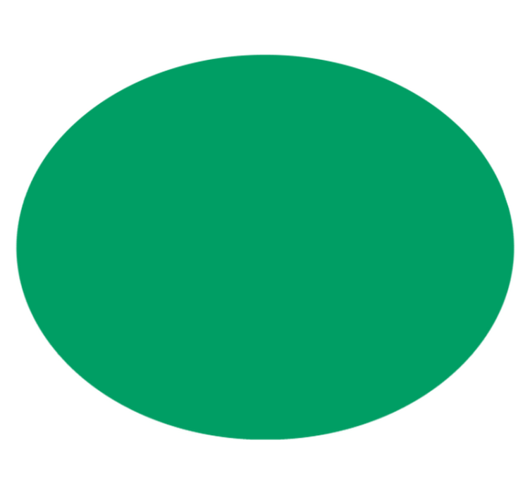 Tapis vinyle rond vert vibrant - TenStickers