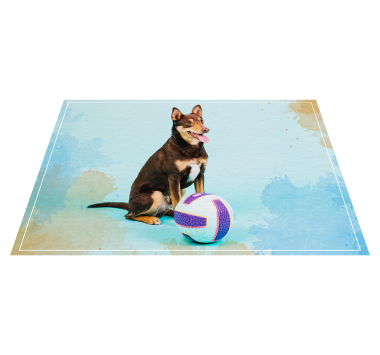 Tapis vinyle animal compagnon canin joueur - TenStickers