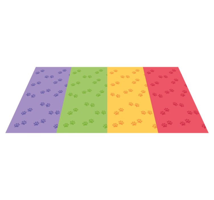 Tapis vinyle autres tapis motif d'empreinte de patte - TenStickers