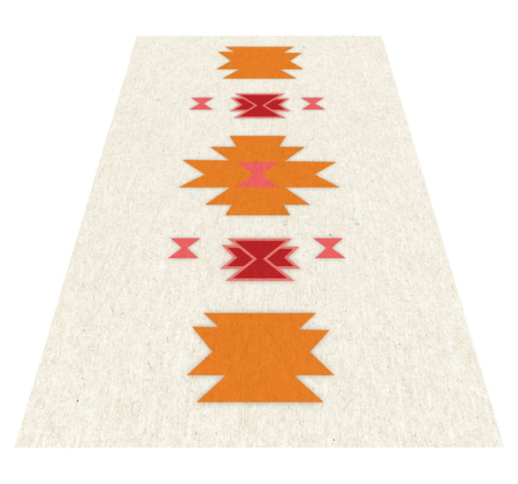 Tapis vinyle éthnique motif tribal simple - TenStickers