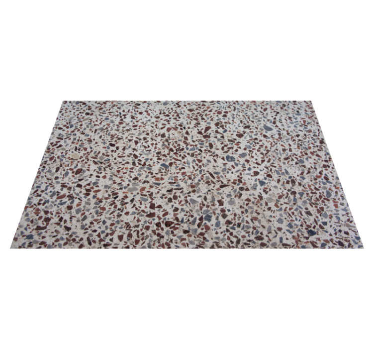 Tapis vinyle motif Couleur gris terrazzo - TenStickers