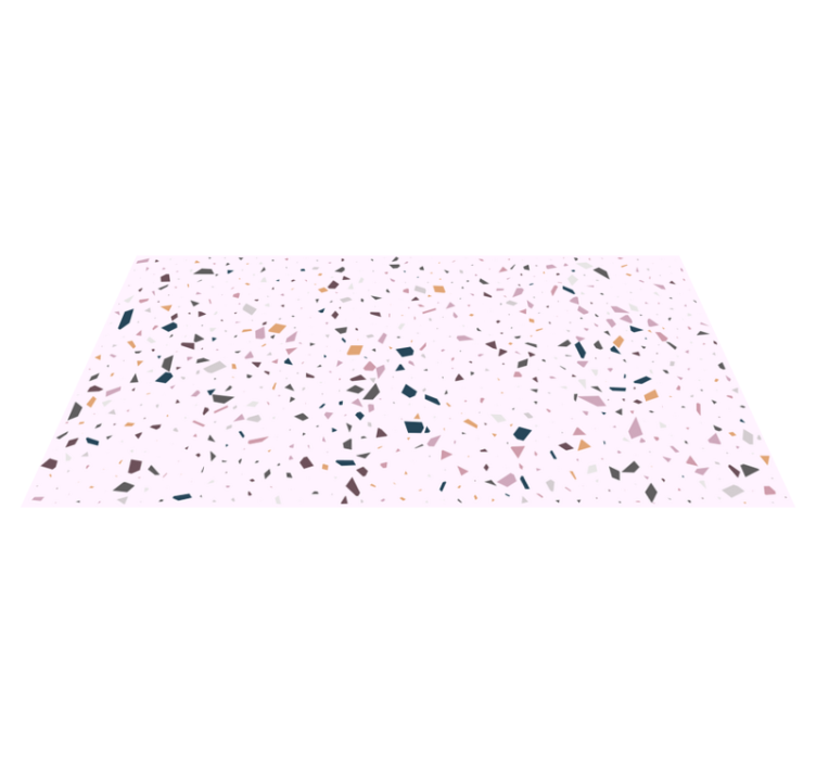 Tapis vinyle cuisine motif Terrazzo rose classique - TenStickers