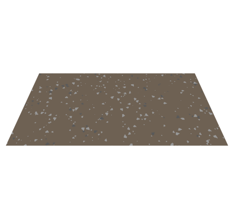 Tapis vinyle motif Terrazzo brun et gris - TenStickers