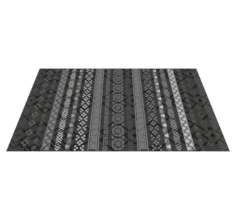 Tapis vinyle cuisine effet imprimé sur fond noir - TenStickers