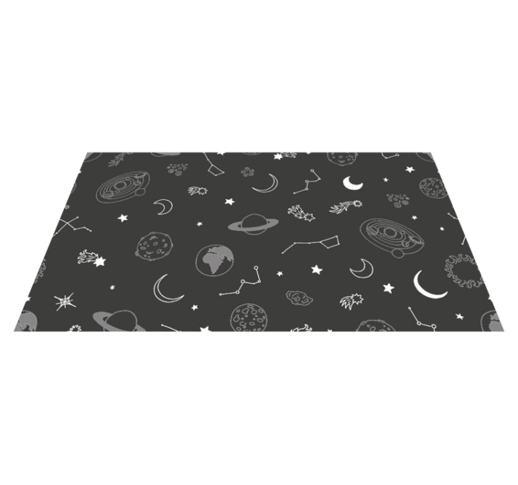 Tapis vinyle chambre bebe Univers nordique - TenStickers