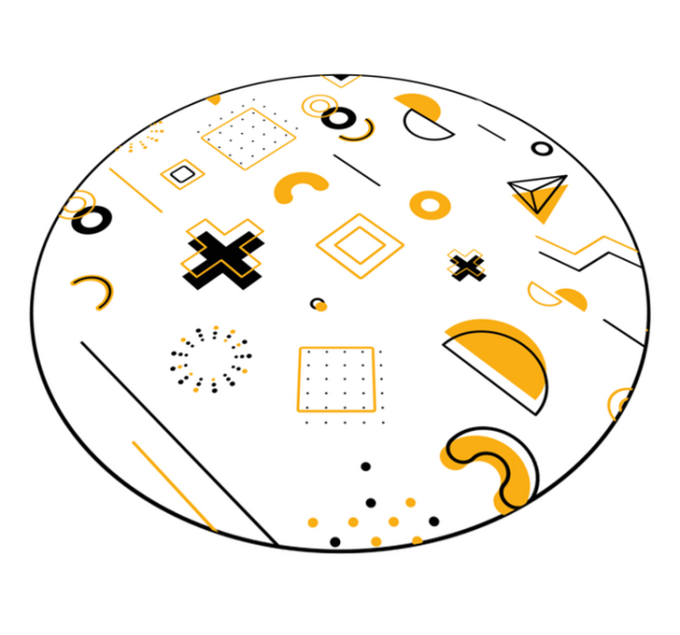 Tapis vinyle géométrique formes mathématiques modernes - TenStickers