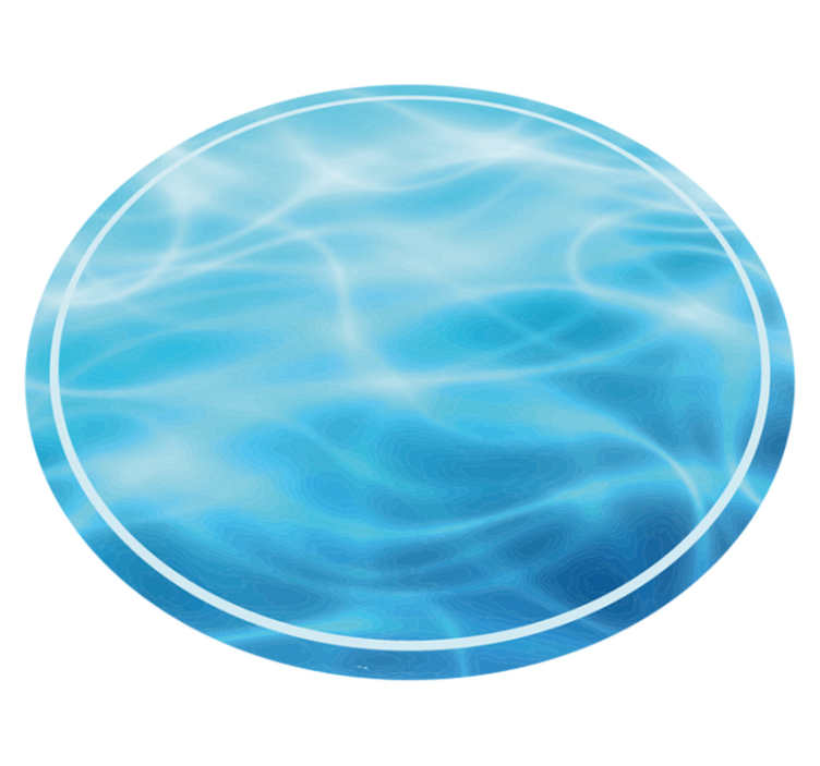 tapis vinyle salon Résumé, bleu, eau profonde, mer - TenStickers