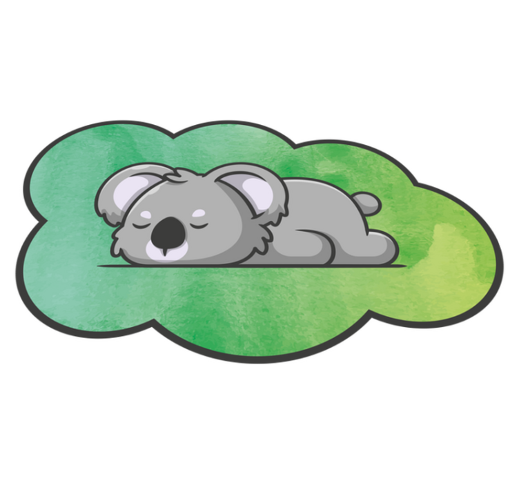 Tapis vinyle chambre bébé koala endormi - TenStickers